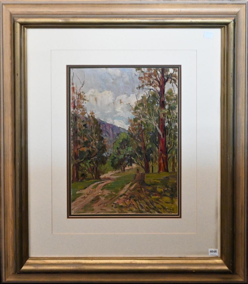 Anthony Dattilo Rubbo comparable auction result: anthony dattilo rubbo track through the clearing oil on board signed lower right 39 x 28cm frame size 76 x 66 5cm provenance