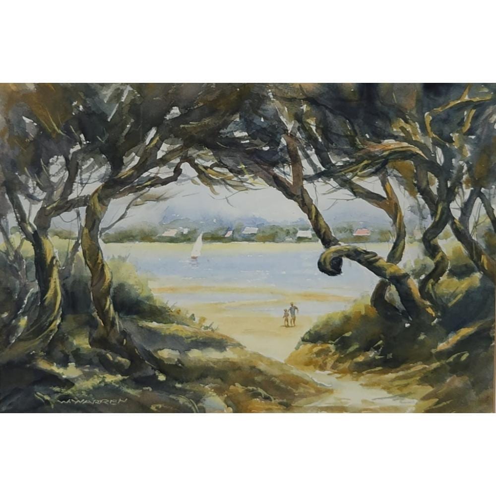 William Warren comparable auction result: william warren river at barwon heads watercolour