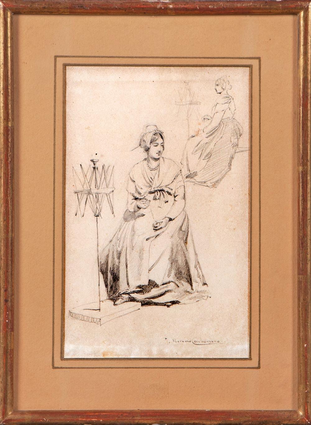 José Moreno Carbonero comparable auction result: jos moreno carbonero m laga 1858 madrid 1942 spinners