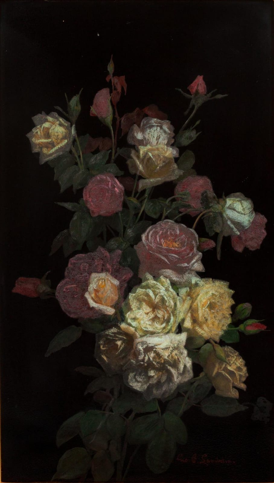 George Cochran Lambdin comparable auction result: george cochran lambdin american 1830 1896 bouquet of roses