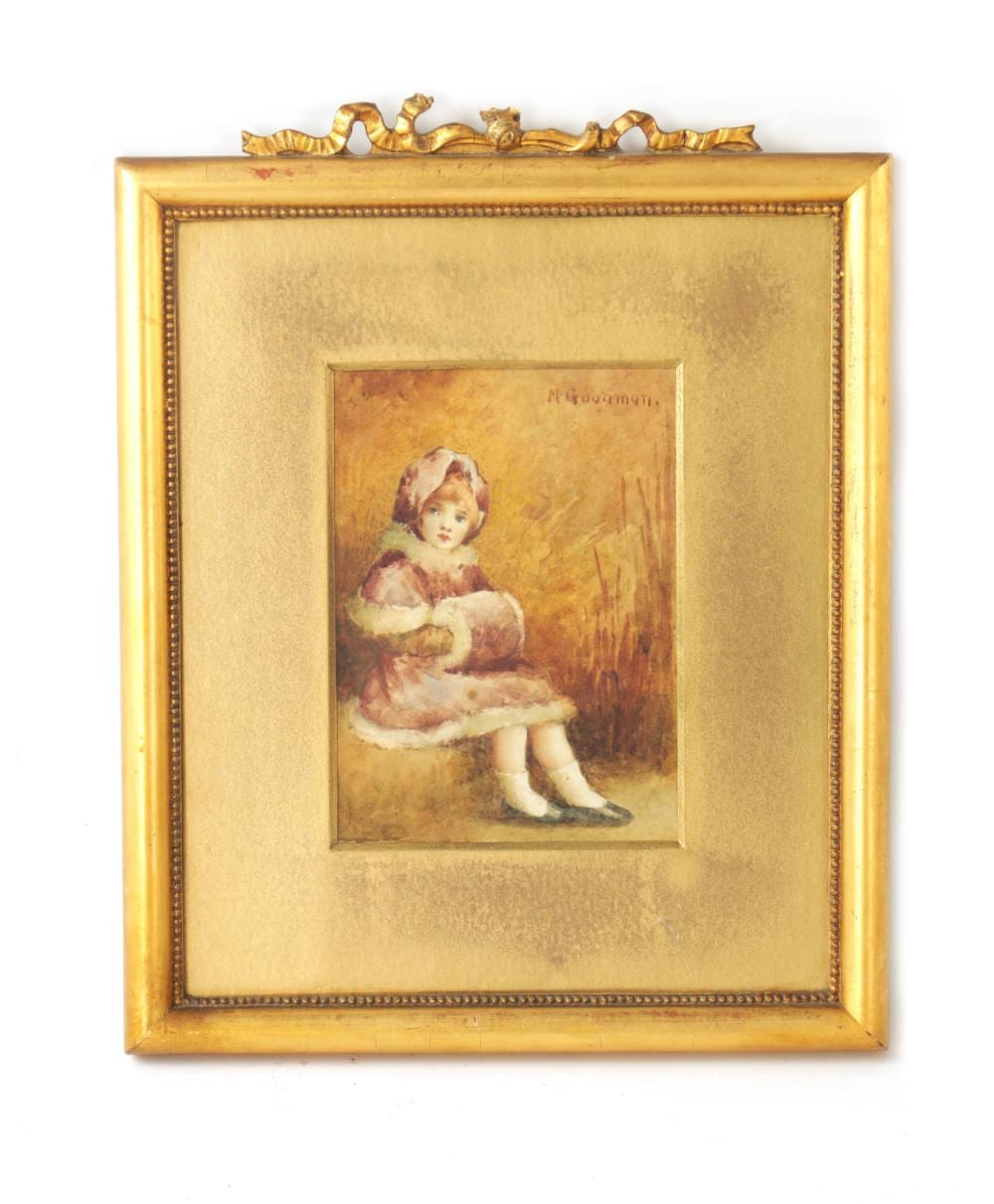 Maude Goodman comparable auction result: maude goodman 1853 1938 a watercolour of a seated girl
