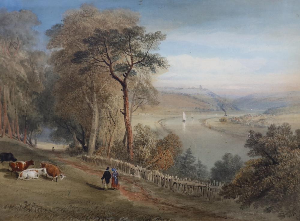 Samuel (1794) Jackson comparable auction result: samuel jackson british 1830 1904 avon landscape view from shirehampton looking towards clifton watercolour 22 x 29 5cm