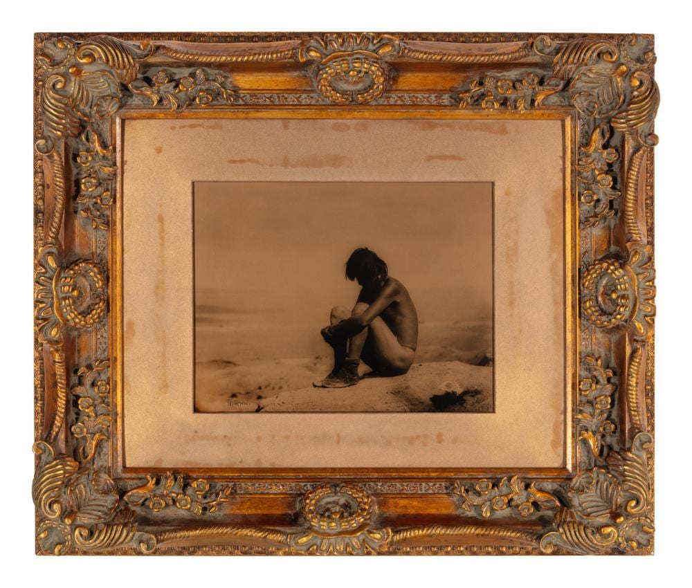 Carl Moon comparable auction result: carl moon 1979 1948 last of his people hopi boy on cliffs first mesa 1914