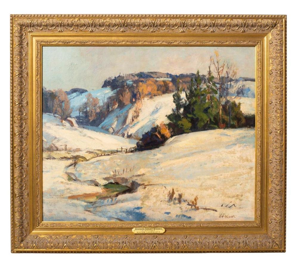 Herman Henry Wessel comparable auction result: herman henry wessel 1878 1969 oil cincinnati