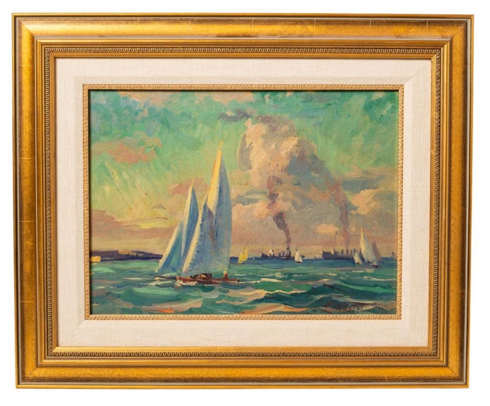Herman Henry Wessel comparable auction result: herman henry wessel 1878 1969 oil cincinnati