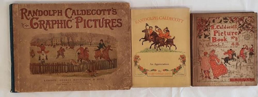 randolph caldecott s graphic pictures caldecott randolph published by geor · Purcell Auctioneers · 2023-10-11 Georges Woolliscroft Rhead comparable auction result: randolph caldecott s graphic pictures caldecott randolph published by geor