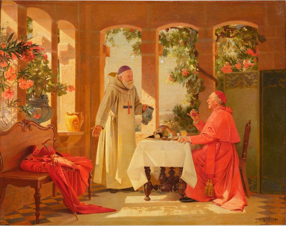 lunch on the veranada · Sotheby's · 2023-10-06 Jehan Georges Vibert comparable auction result: lunch on the veranada