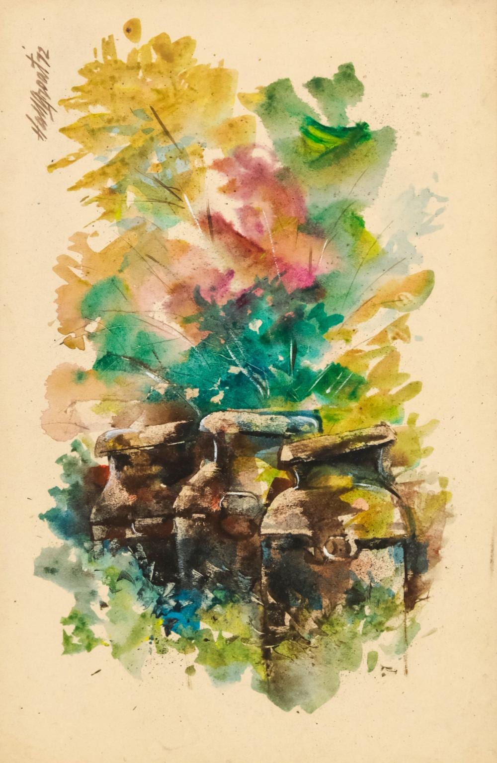 hall pierce groat sr watercolor still life · Old Kinderhook Auction Company · 2023-10-10 Hall Pierce Groat comparable auction result: hall pierce groat sr watercolor still life