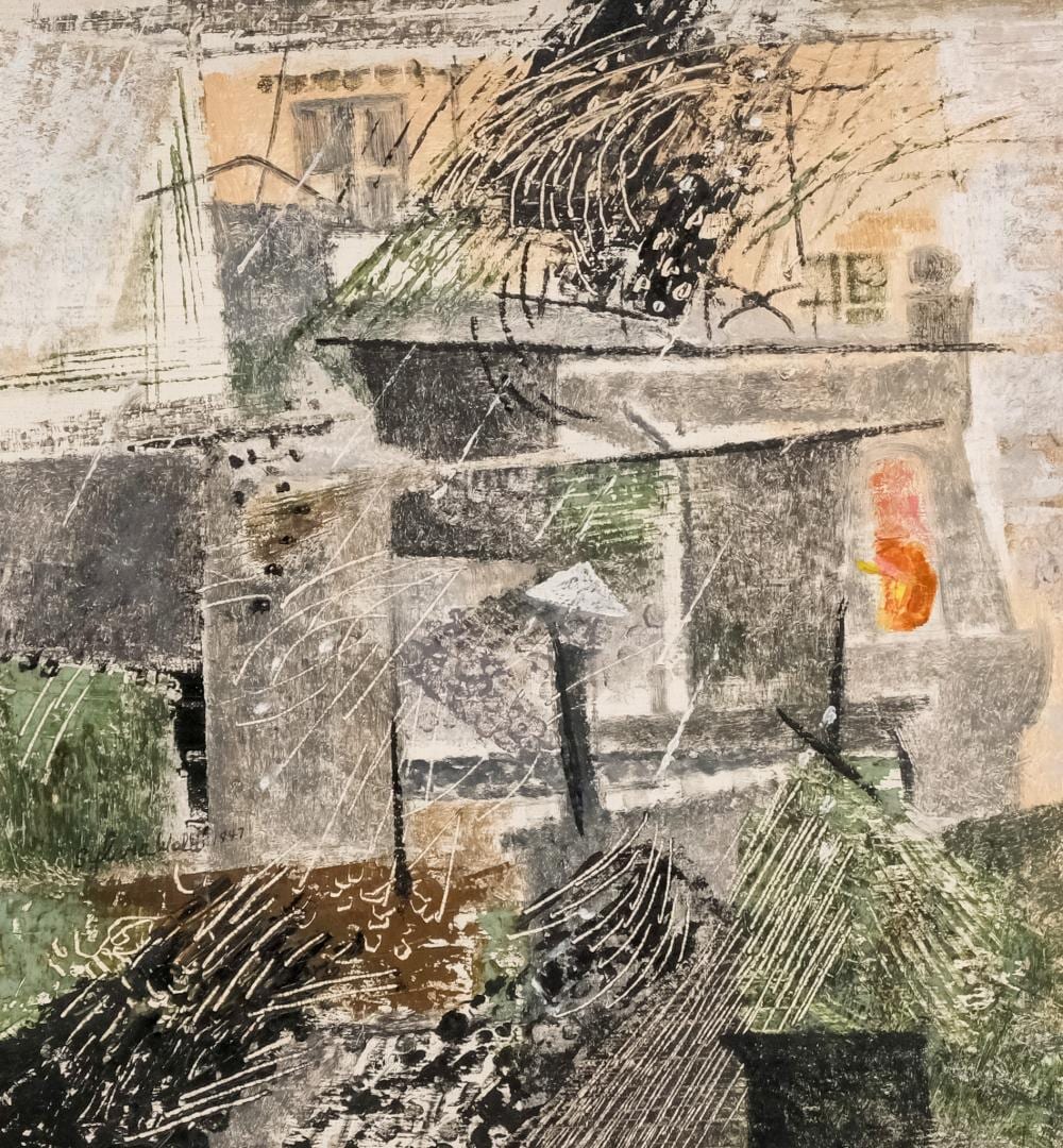 sylvia wald rainy city scene · Old Kinderhook Auction Company · 2023-10-10 Sylvia Wald comparable auction result: sylvia wald rainy city scene