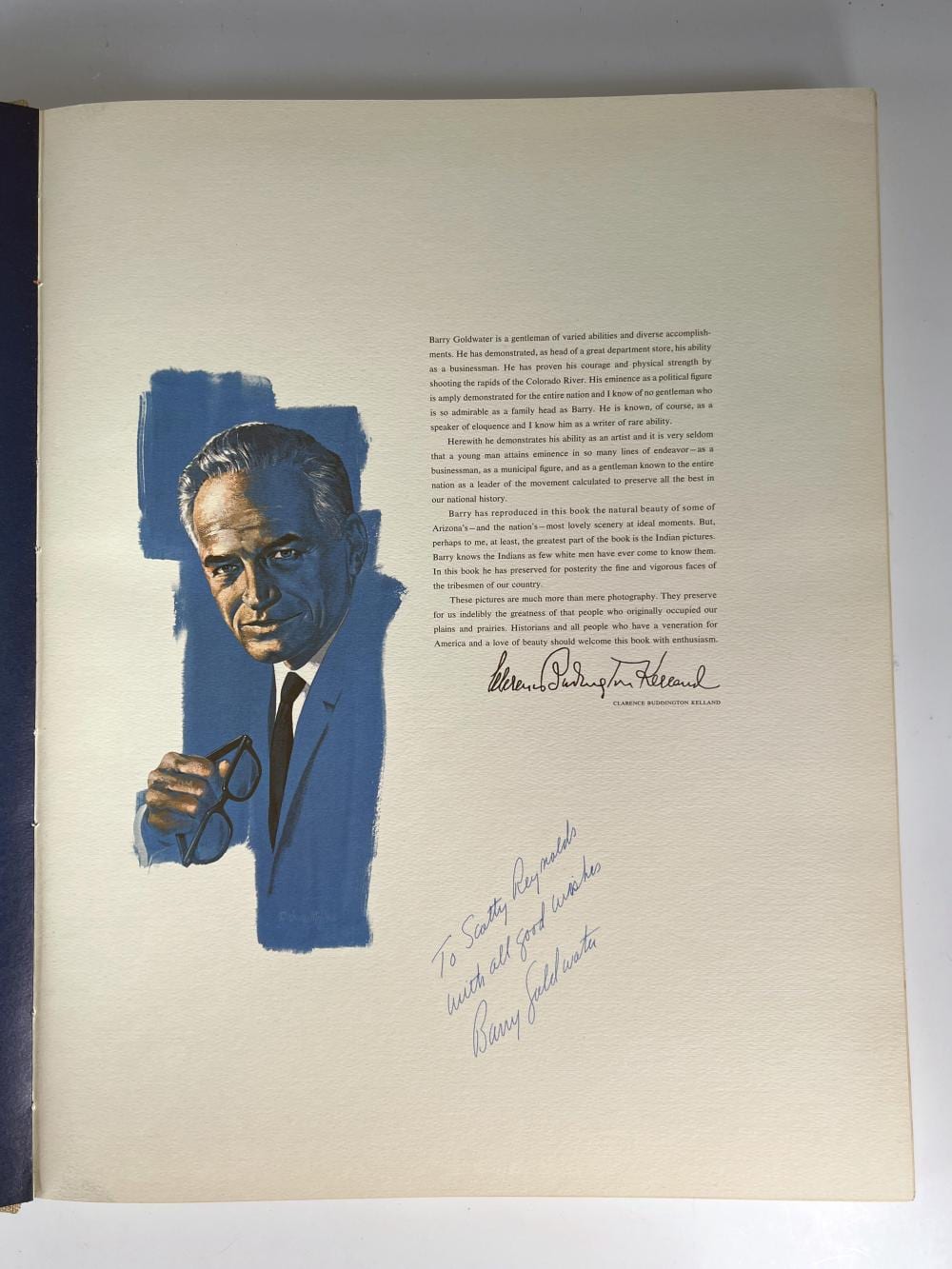 Barry Goldwater comparable auction result: the face of arizona limited edition 1964 inscribed by barry goldwater