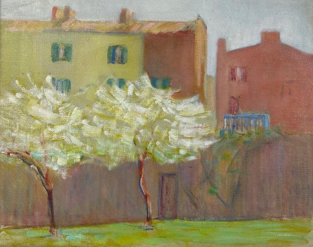 Jane Jarvis Mumford comparable auction result: jane jarvis mumford 1878 1948 springtime oil on canvas board 13 x 16 16 x 19 framed