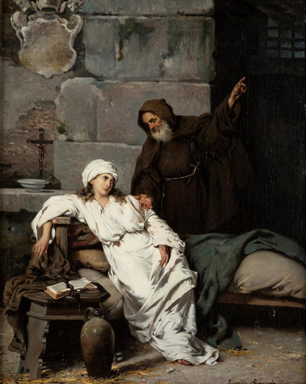 Guerrino Guardabassi comparable auction result: guerrino guardabassi roma 1841 dopo il 1901 last moments of beatrice cenci