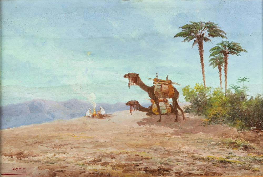 Giovanni Cavalleri comparable auction result: giovanni cavalleri sabbio bergamasco 1858 bergamo 1934 rest in the oasis