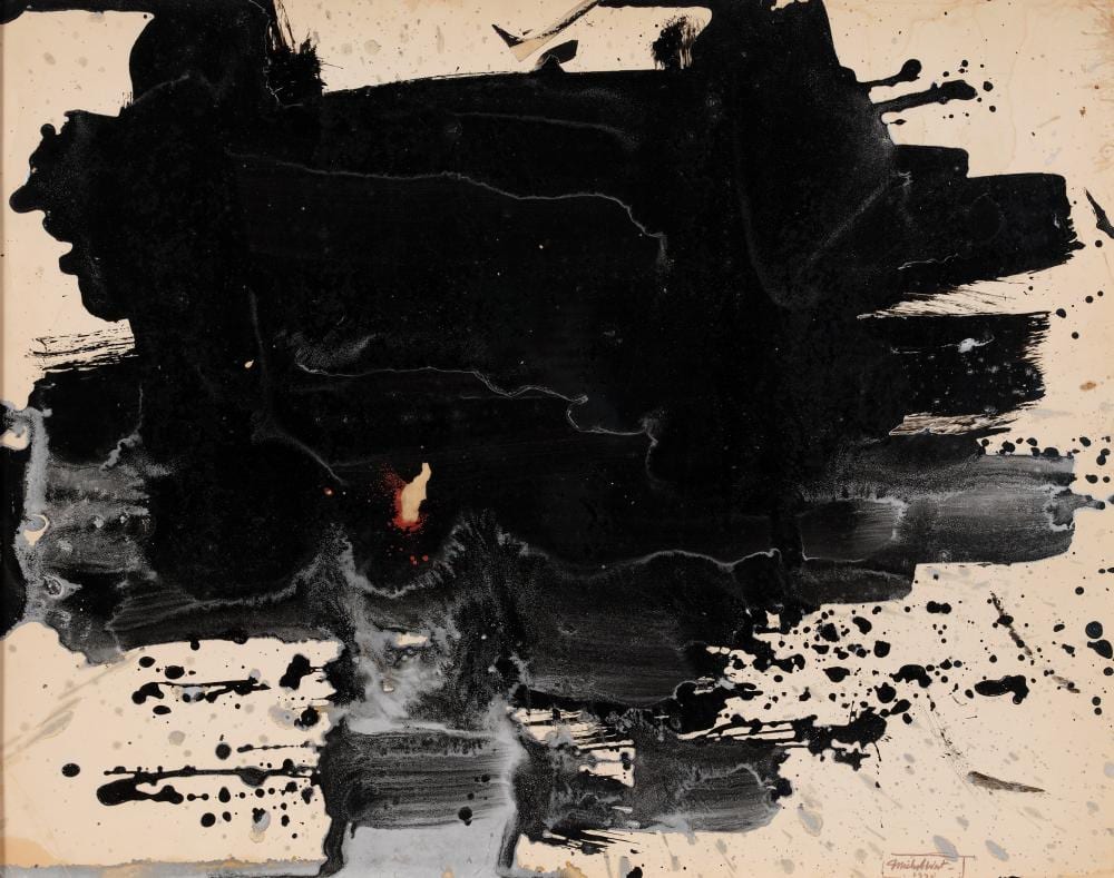Michael West comparable auction result: untitled a double sided work