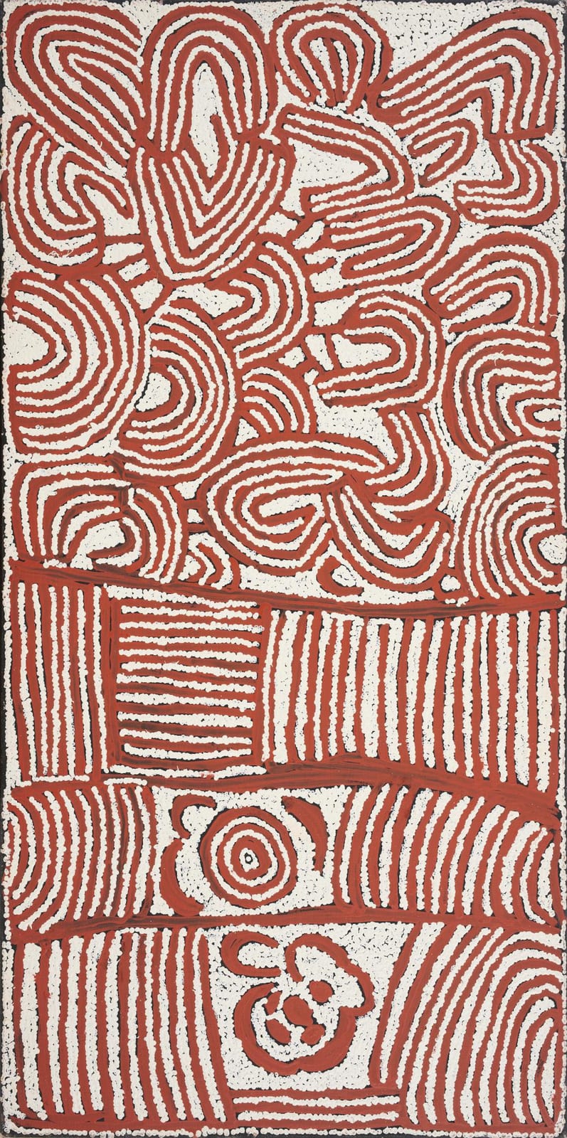 Nancy Ross Nungurrayi comparable auction result: nancy ross nungurrayi c 1935 2009 language group pintupi untitled 2000 synthetic polymer paint on canvas 122 x 61cm