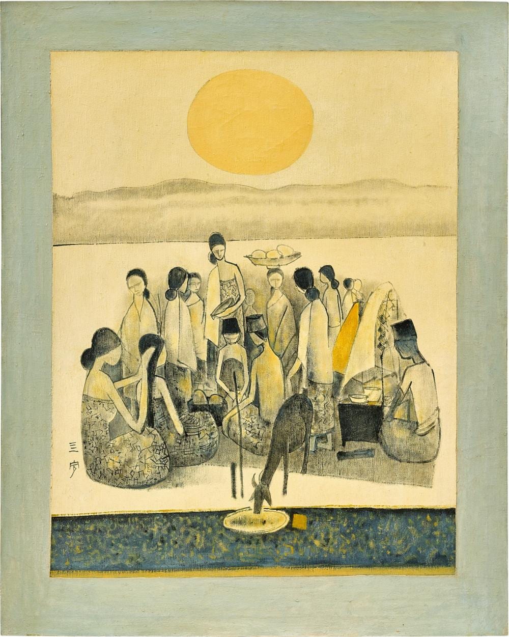 Cheong Soo Pieng 鍾泗濱 | Malay life 馬來生活 sold by Sotheby's, lot 1028 — auction record photograph