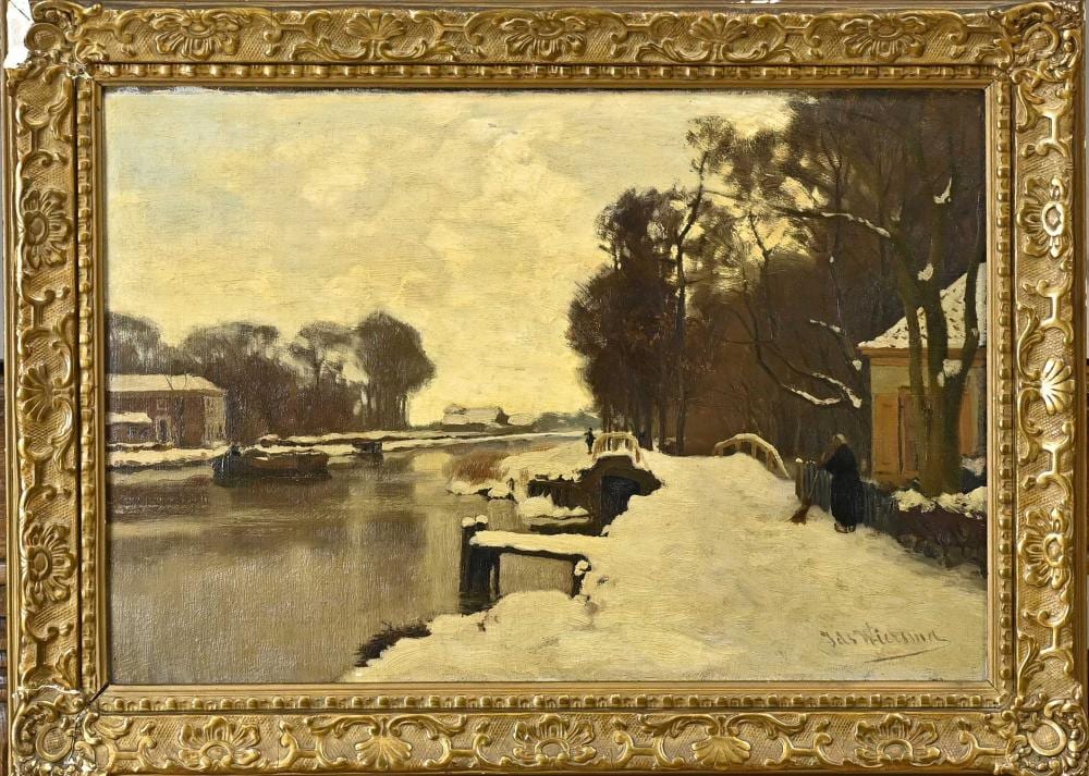 Ids Wiersma comparable auction result: ids wiersma winter riverscape