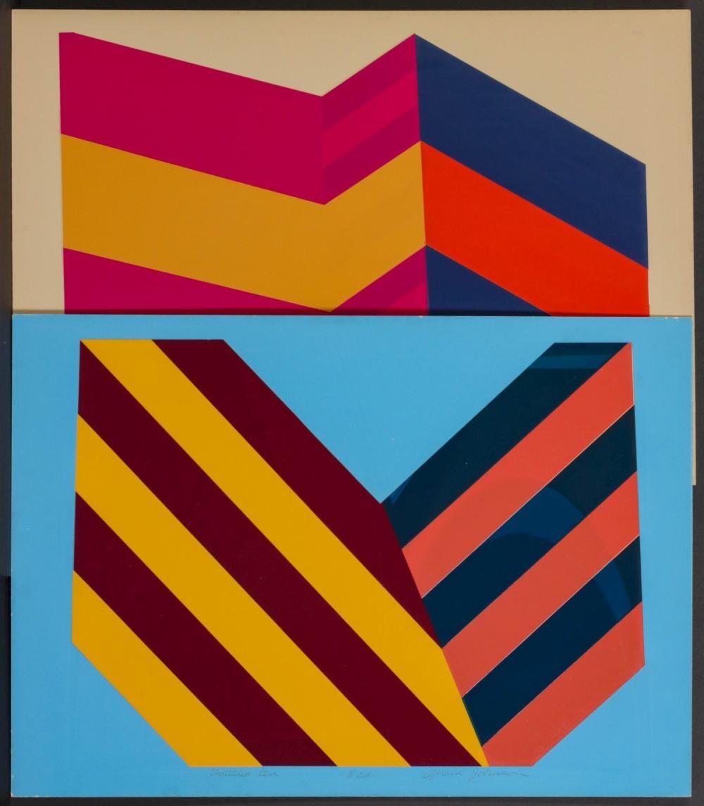 Gerald Johnson comparable auction result: gerald johnson 1944 2009 signed serigraphs