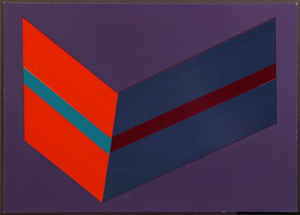 Gerald Johnson comparable auction result: gerald johnson 1944 2009 pencil signed serigraphs