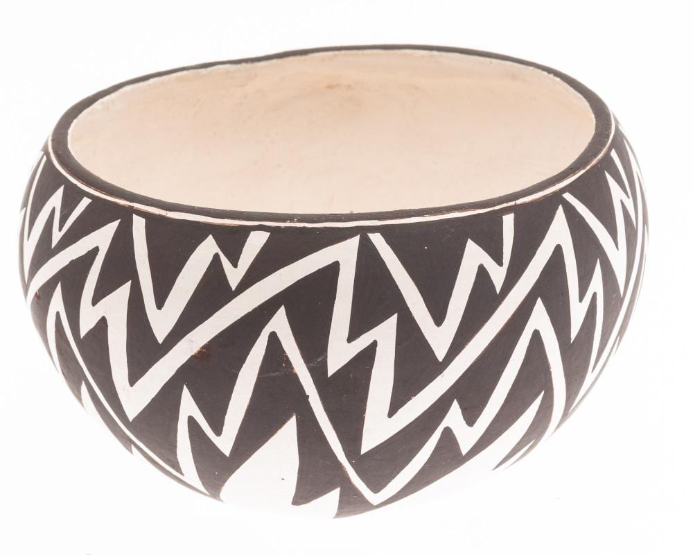 Lucy M Lewis comparable auction result: lucy m lewis nm 1890s 1992 acoma bowl