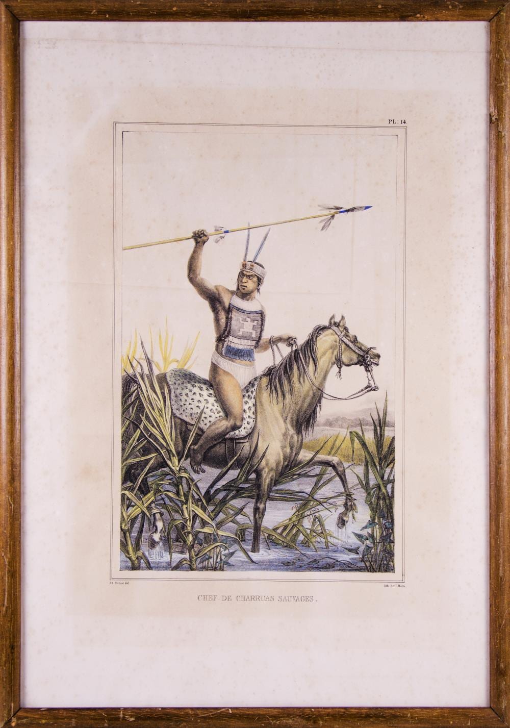 Jean-Baptiste Debret comparable auction result: jean baptiste debret chef de charruas sauvages paris 1834 1839