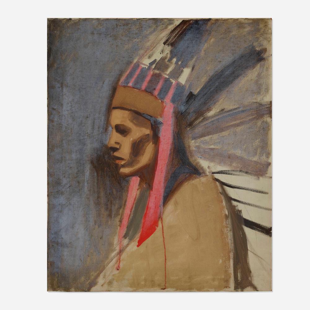 myron lechay indian chief natchez tribe · Toomey & Co. Auctioneers · 2023-10-10 Myron Lechay comparable auction result: myron lechay indian chief natchez tribe