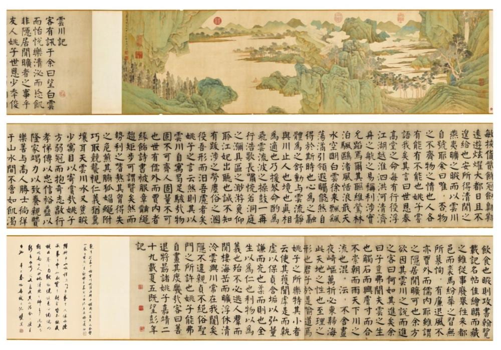 Lu Zhi comparable auction result: lu zhi painting of yunchuan