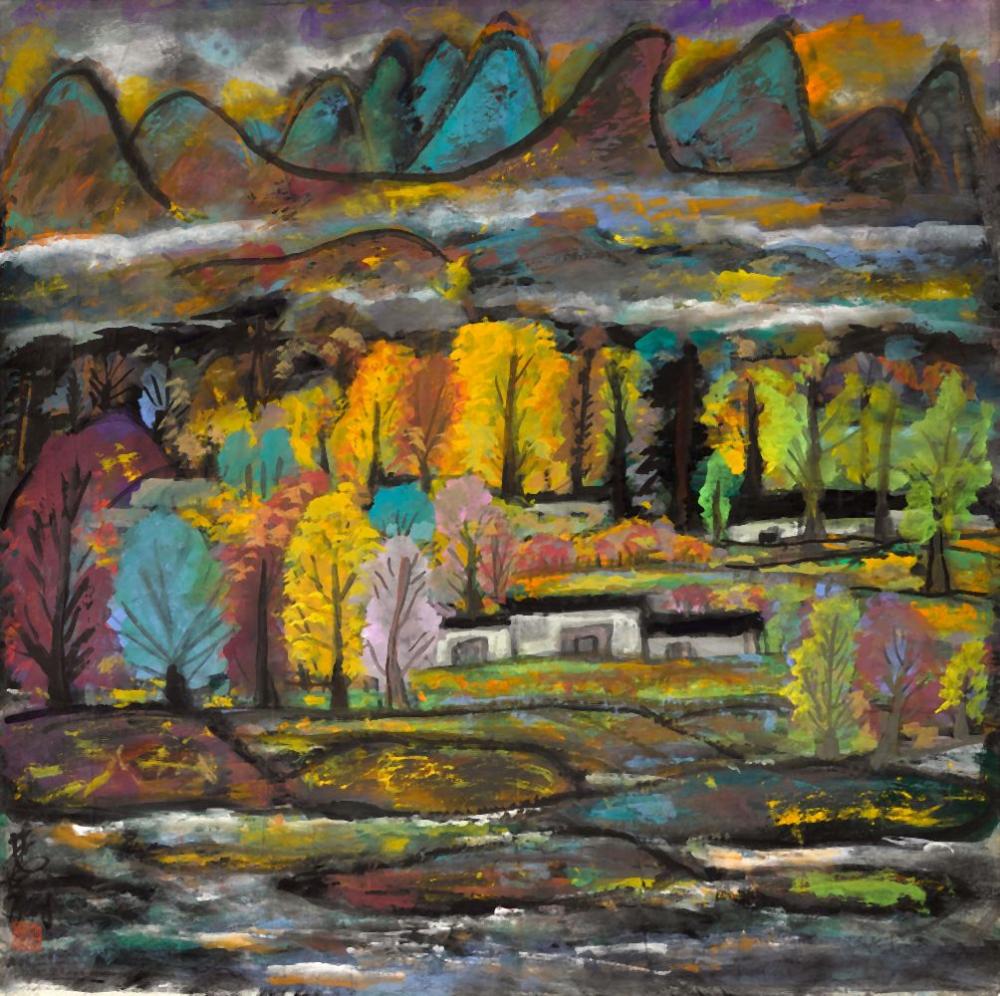 林風眠 秋景 | Lin Fengmian, Autumn Scenery comparable sale