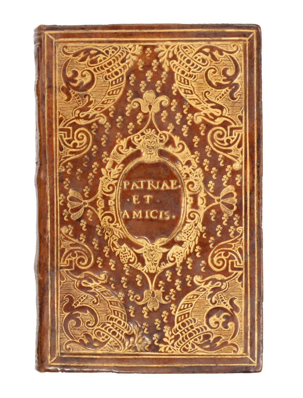 Adolphe Martial Potémont comparable auction result: martial epigrammaton libri xii antwerp plantin 1568 parisian red morocco with motto patriae et amicis