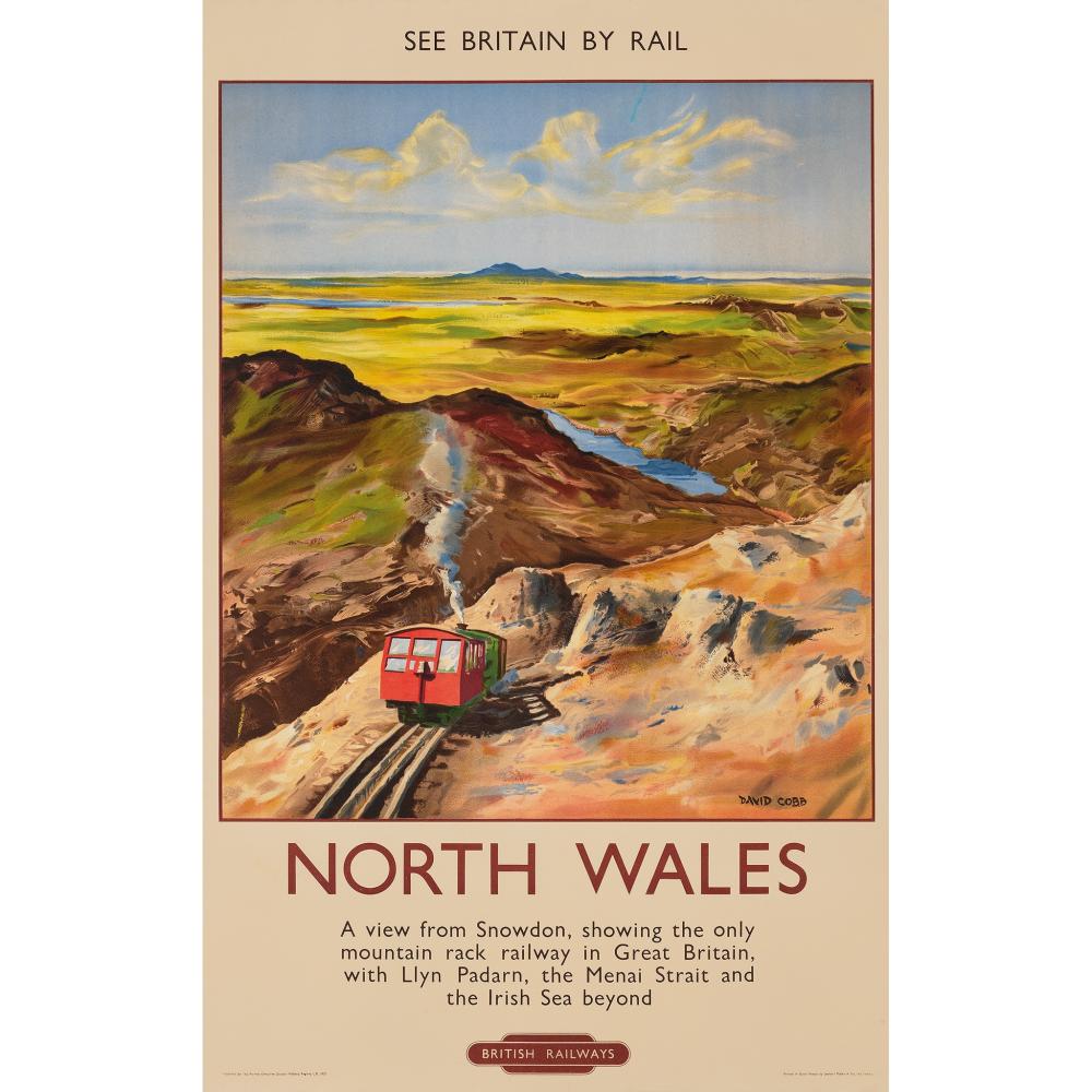 David Cobb comparable auction result: charles david cobb 1921 2014 north wales a view from snowdon