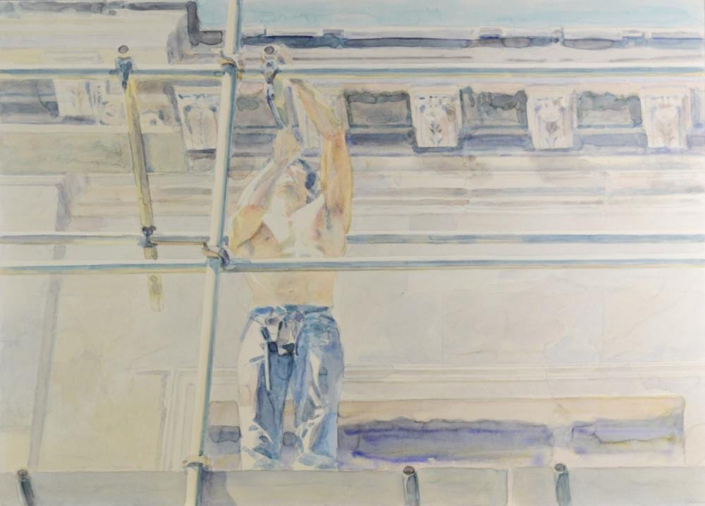 Maarten van Dreven comparable auction result: maarten van dreven watercolor handsigned