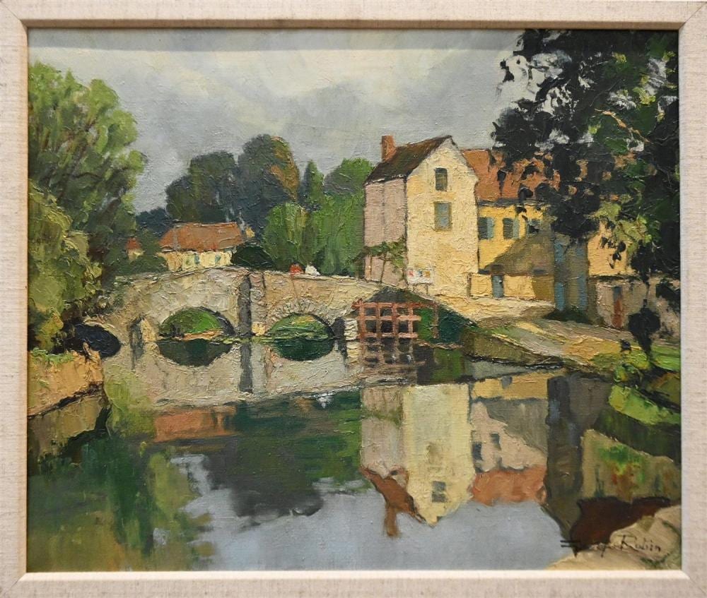 Georges Robin comparable auction result: georges robin les riceys seine oil on canvas signed lower right 44 x 53 frame size 49 x 58cm