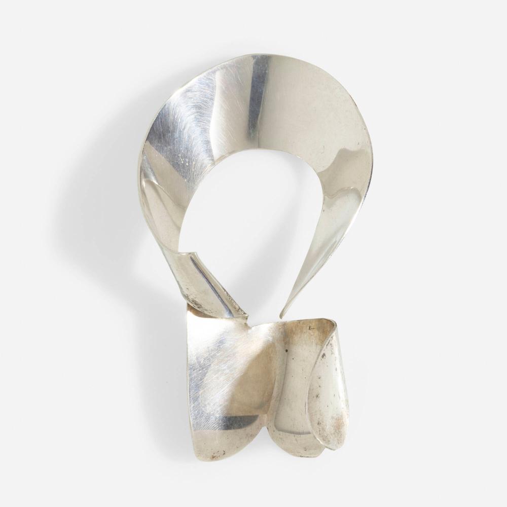 Lila Katzen comparable auction result: lila katzen silver brooch