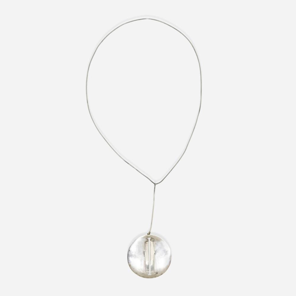 James Wines comparable auction result: james wines silver necklace