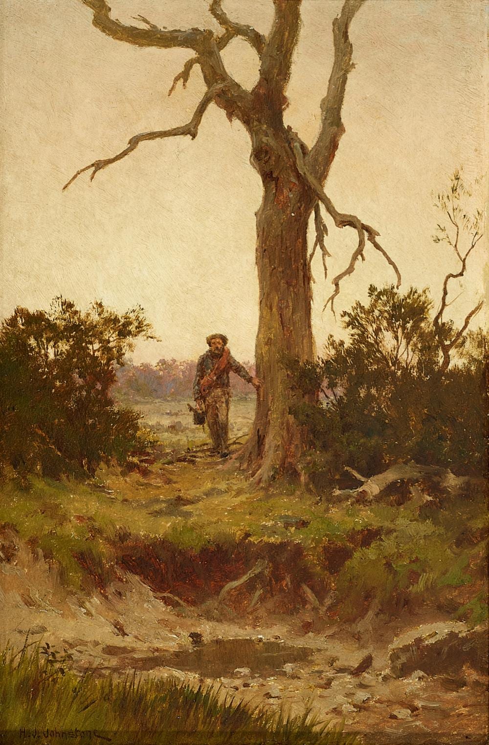 Henry James Johnstone comparable auction result: henry james johnstone a faraway waterhole