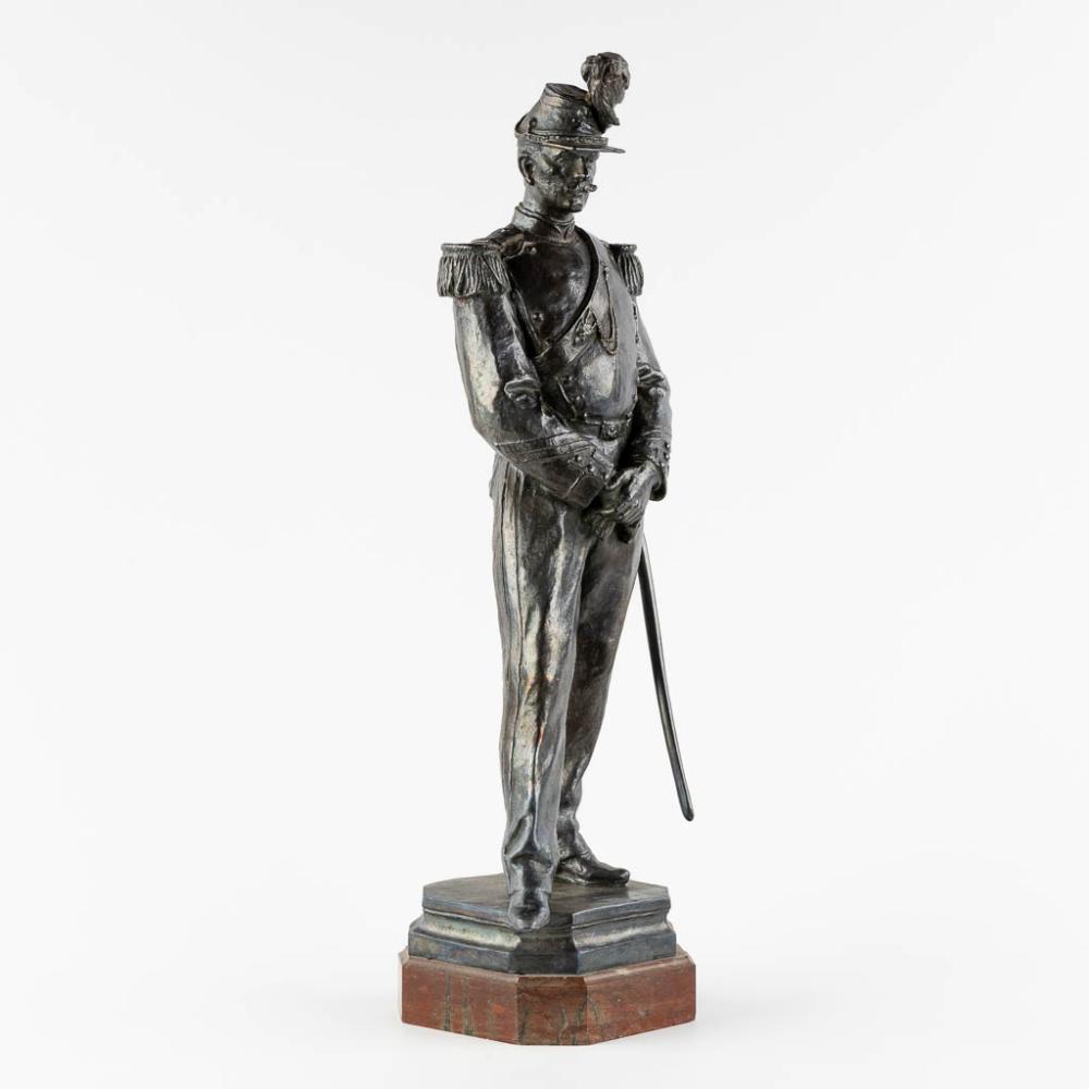 Léon Mignon comparable auction result: l on mignon 1847 1898 french soldier patinated bronze foundry mark l 15 x w 17 x h 55 cm