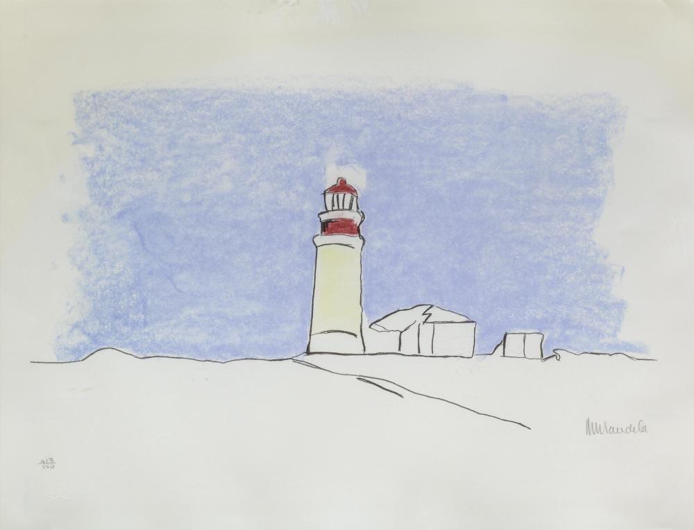 Nelson Rolihlahla Mandela comparable auction result: nelson rolihlahla mandela sa 1918 2013 lithograph the lighthouse signed numbered 413 750 in pencil with mandela s emboss 50 x 65 sheet size