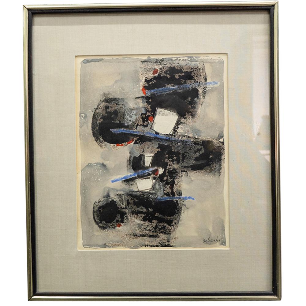 Jun Dobashi comparable auction result: jun dobashi japanese 1910 1978 mixed media artwork