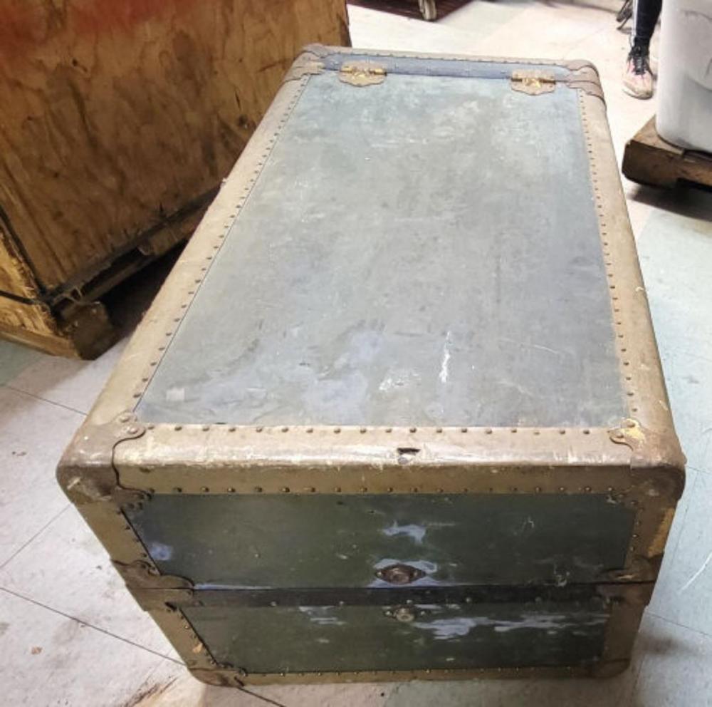 Antique Wardrobe Steamer Trunk sold by California Auction Company LLC, lot 530D — auction record photograph