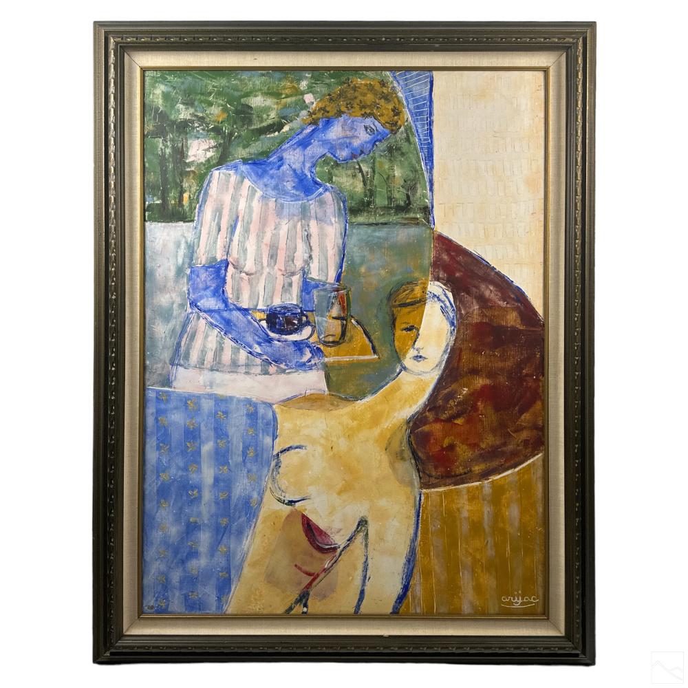 Harry Arijac Jacques comparable auction result: harry jacques arijac 20c haitian abstract painting