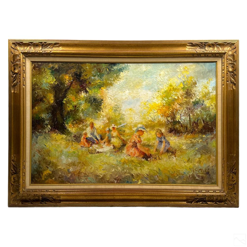 Anatoly Metlan comparable auction result: anatoly metlan b 1964 figural landscape painting