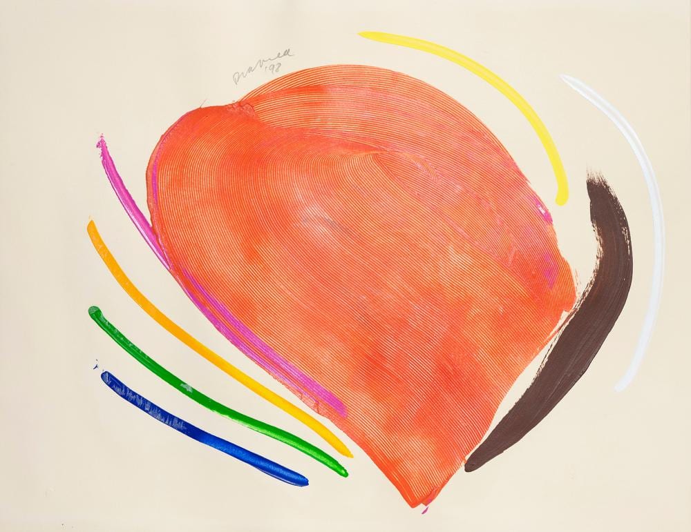 Josef Drapell comparable auction result: joseph drapell untitled red centre