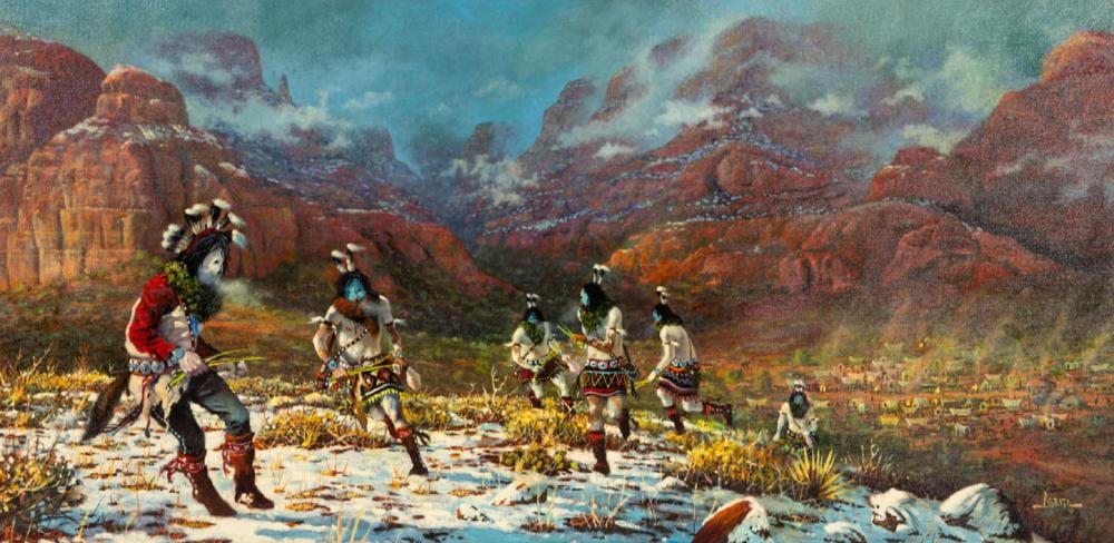 Jim Abeita comparable auction result: jimmy abeita din b 1947 yeibichai