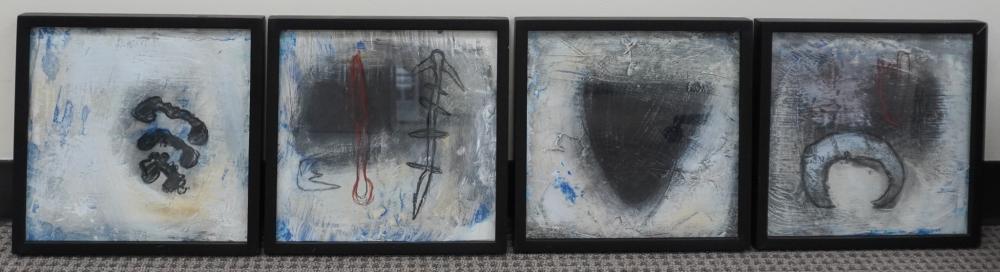 Susan Laufer comparable auction result: susan laufer american b 1950 untitled abstracts four mixed medias on paper each frame 13 x 13 in 33 x 33 cm