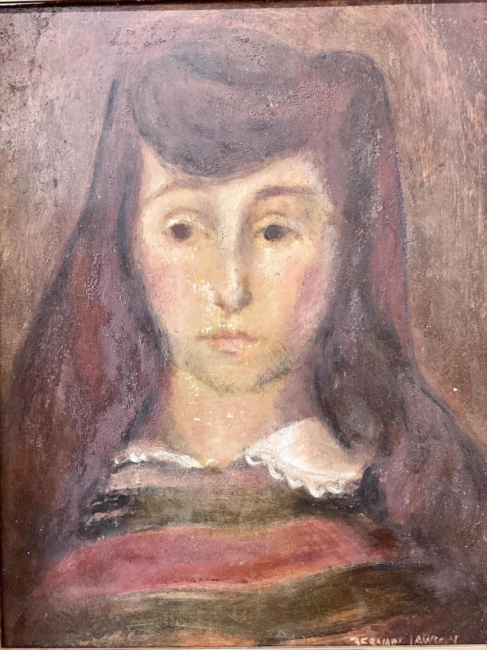 Bernard Lawson comparable auction result: bernard john lawson 1909 1998 portrait girl