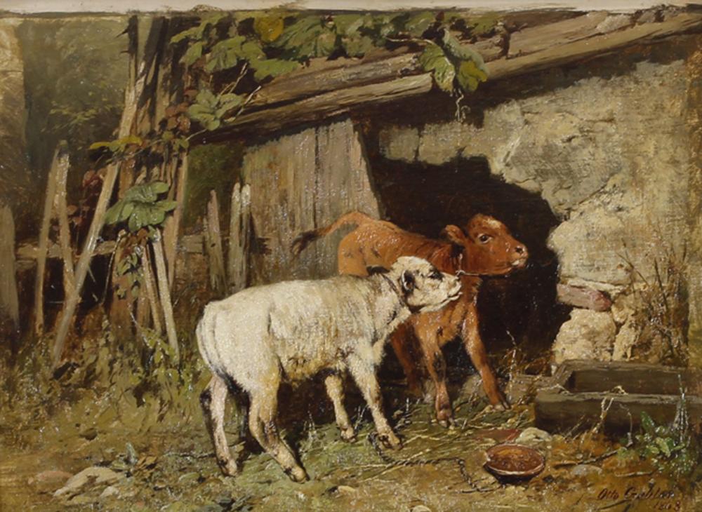 Otto Gebler comparable auction result: otto gebler zwei k lbchen bei einem stall