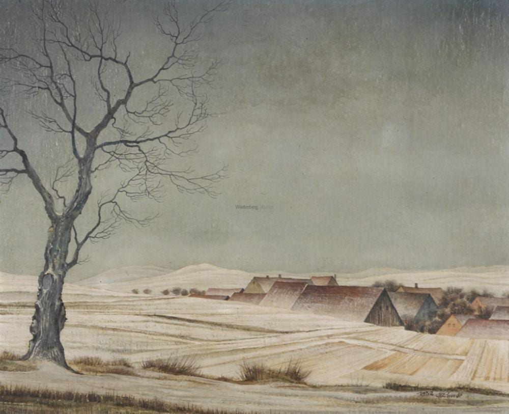 Franz Lenk comparable auction result: franz lenk winter in neckarbergland