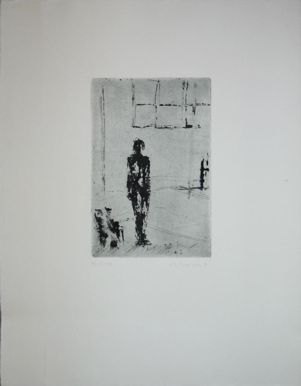 Michael Croissant comparable auction result: michael croissant figur signierte radierung