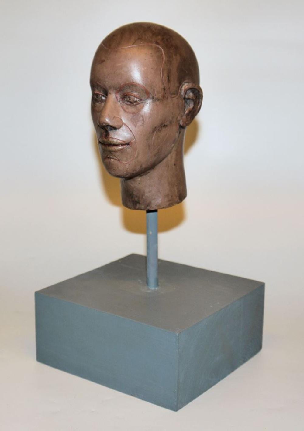 John Davies comparable auction result: john davies m nnerkopf harz bemalt