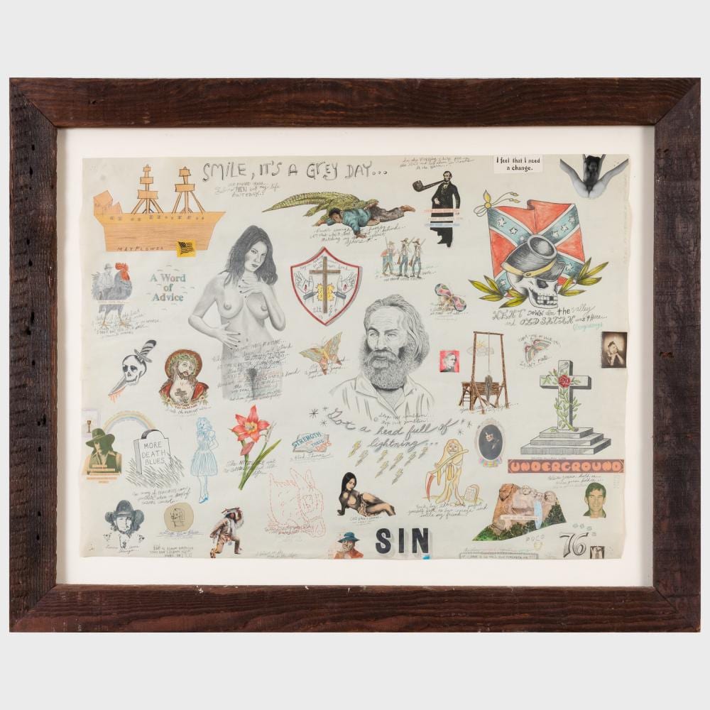 Wes Lang comparable auction result: wes lang b 1972 walt whitman s 138th dream